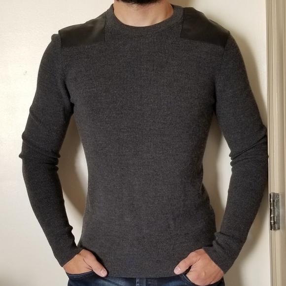 Michael Kors Other - Michael Kors wool/leather sweater